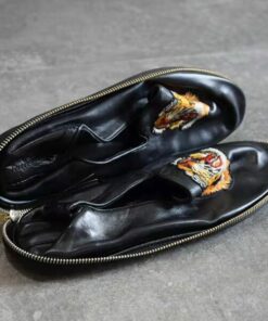 Japanese Style Casual Leather Slip-On Shoes