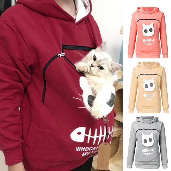 Cat Lovers Hoodie Cuddle Pouch