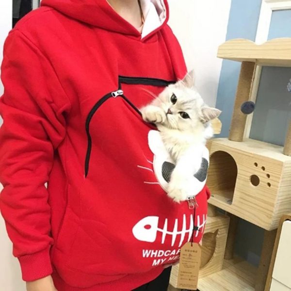 Cat Pouch Hoodie Sweatshirt