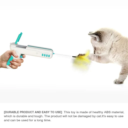 Interactive Cat Teaser Feather Wand