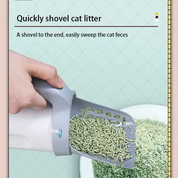 Cat Litter Scoop Integrated Detachable Deep Shovel Holder