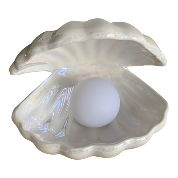 Ceramic Shell Lamp Pearl Night Light