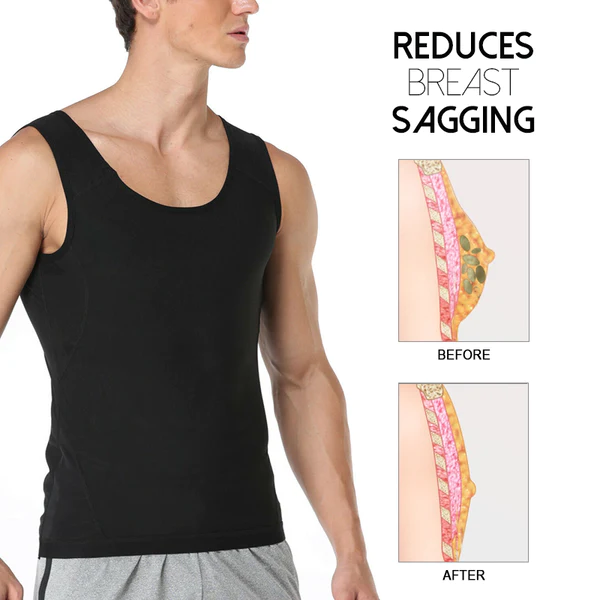 Paiduis Men's Anion Shape Compression Vest