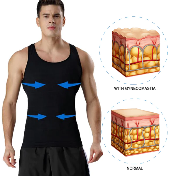 Paiduis Men's Anion Shape Compression Vest