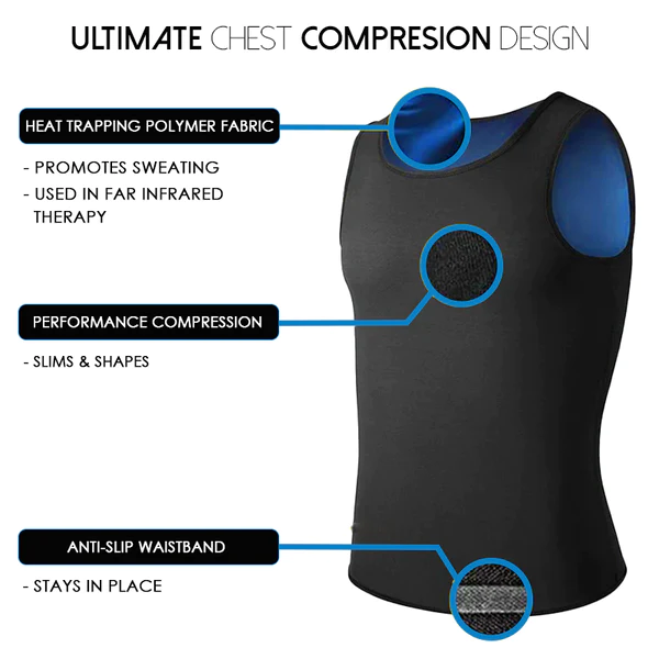 Paiduis Men's Anion Shape Compression Vest