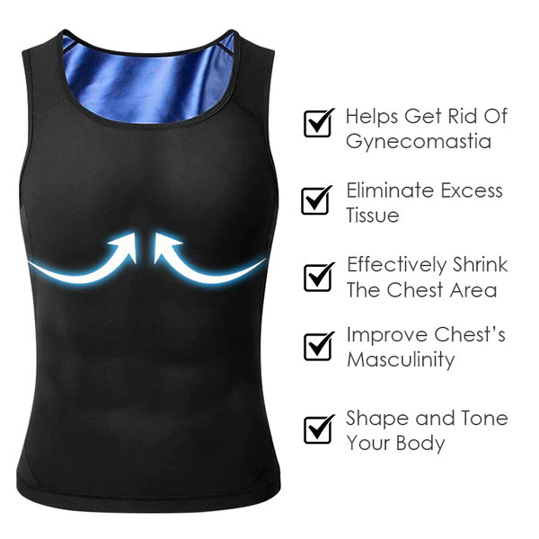 Paiduis Men's Anion Shape Compression Vest