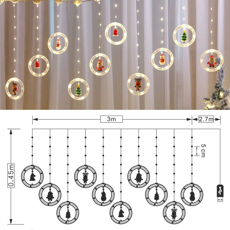 Christmas Decor Ring Lights