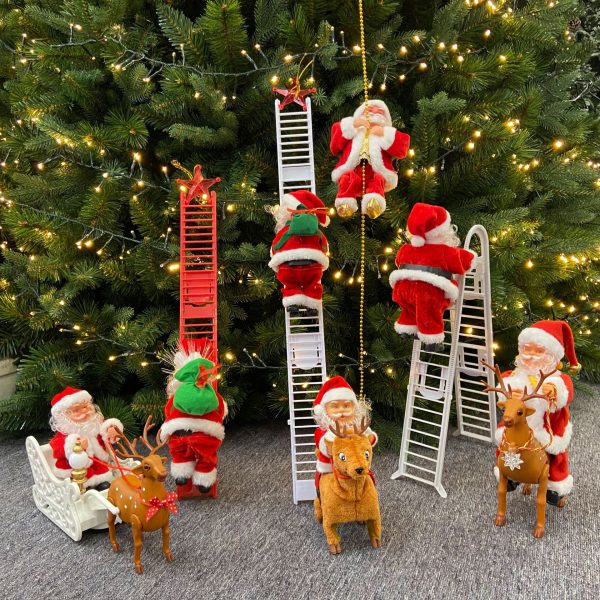 Christmas Double Ladder Santa Decorating Gift