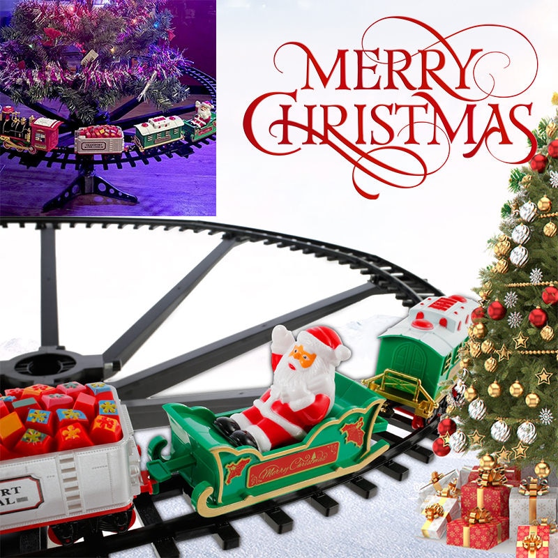 Christmas Tree Toy Train Set