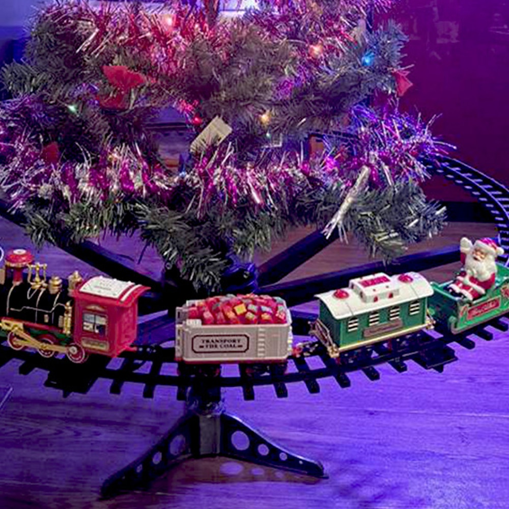 Christmas Tree Toy Train Set