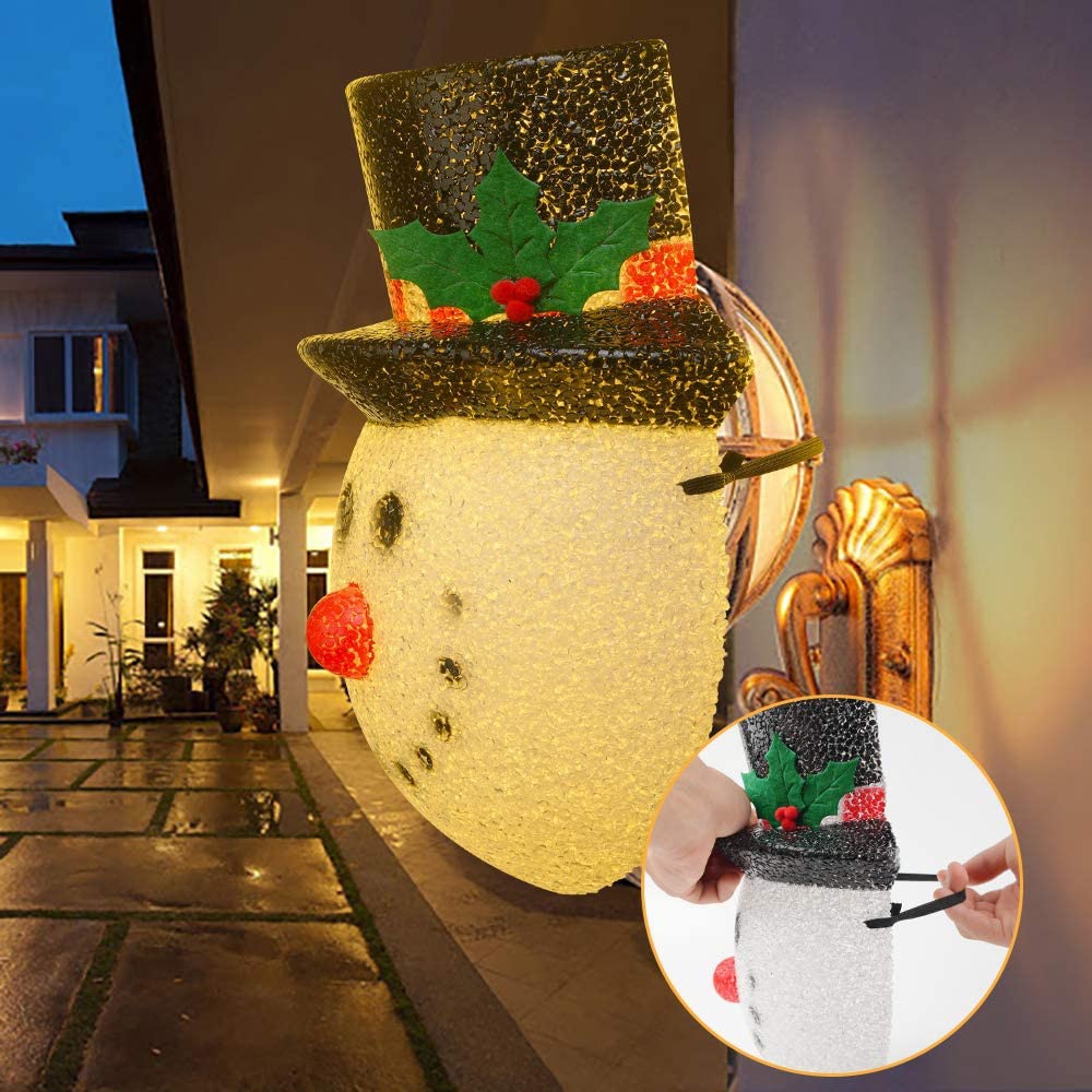 Snowman Porch Light Covers