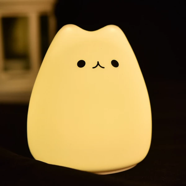 Color-Changing Cat Night Light Lamp