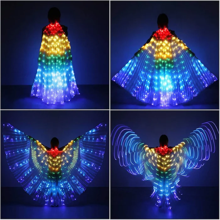 Color LED Light Up Wings