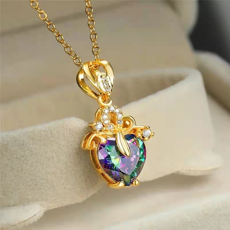 Colorful Love Pendant Necklace