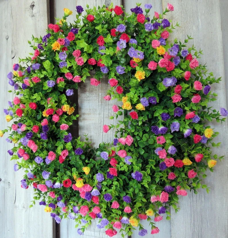 Colorful Spring Summer Wreath