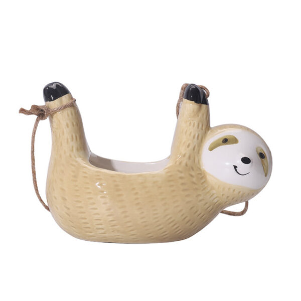 Ceramic Hanging Flower Plant Sloth Pot