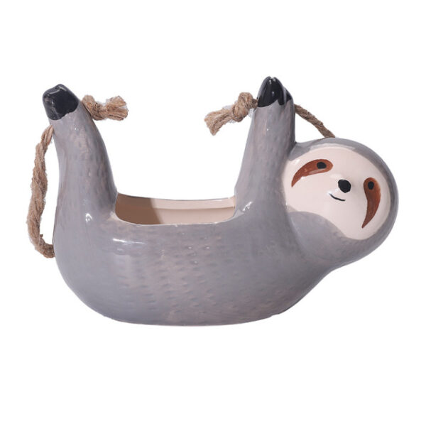 Ceramic Hanging Flower Plant Sloth Pot