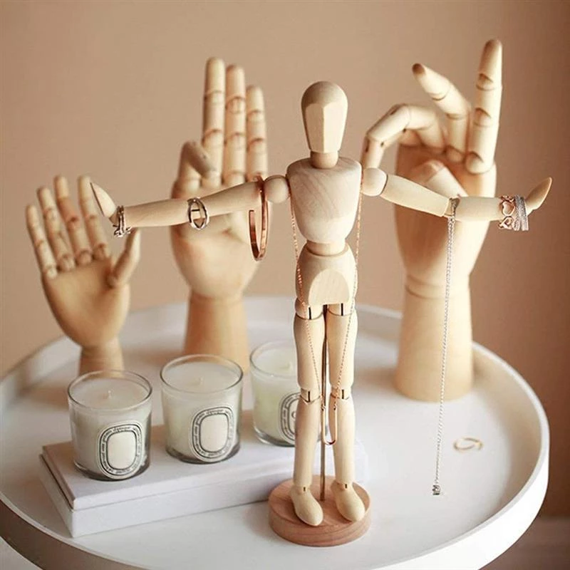 Wooden Human Mannequin Figurine For Body Base Drawing