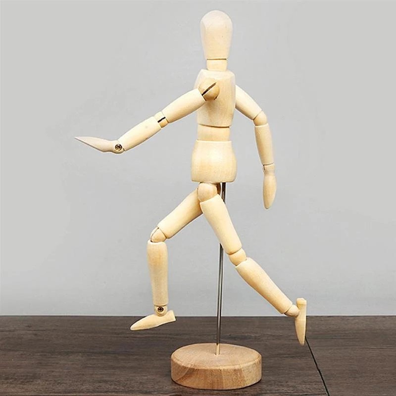 Wooden Human Mannequin Figurine For Body Base Drawing