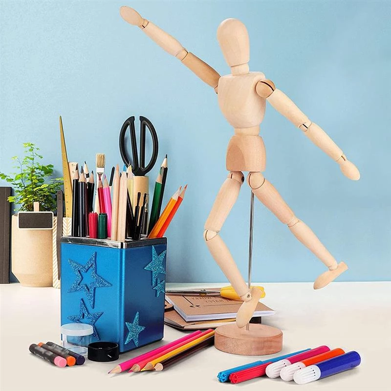 Wooden Human Mannequin Figurine For Body Base Drawing