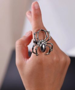 Creepy Halloween Spider Rings