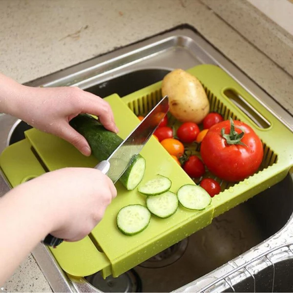 Cut & Drain Chopping Board