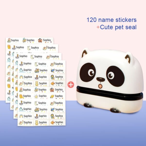 Cute Animal Shape Name Stamps