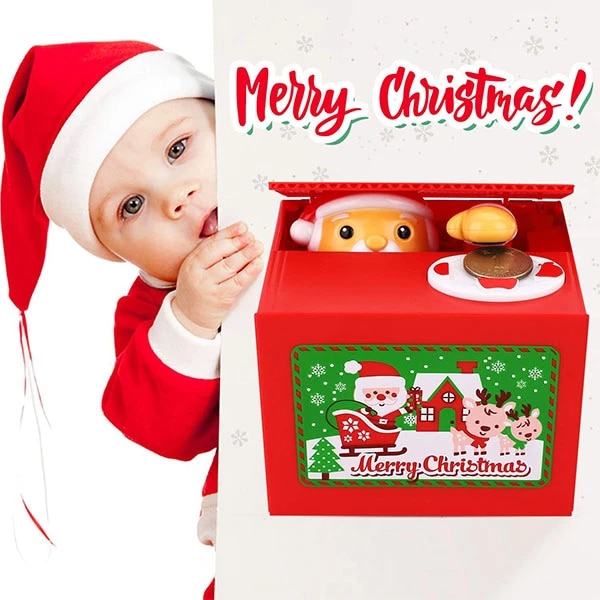 Santa Saving Money Box