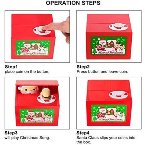 Santa Saving Money Box