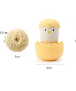 Cute Egg Kitchen Cleaning Brush