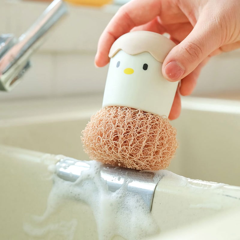 Cute Egg Kitchen Cleaning Brush