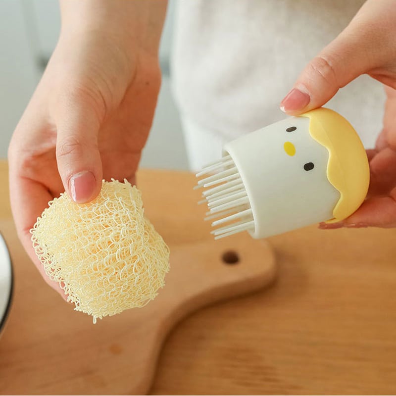 Cute Egg Kitchen Cleaning Brush