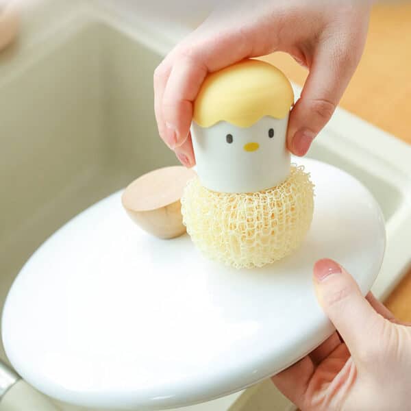 Cute Egg Kitchen Cleaning Brush