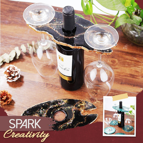 DIY Resin Wine And Glass Holder