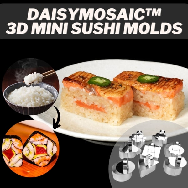 DaisyMosaic 3D Mini Sushi Molds