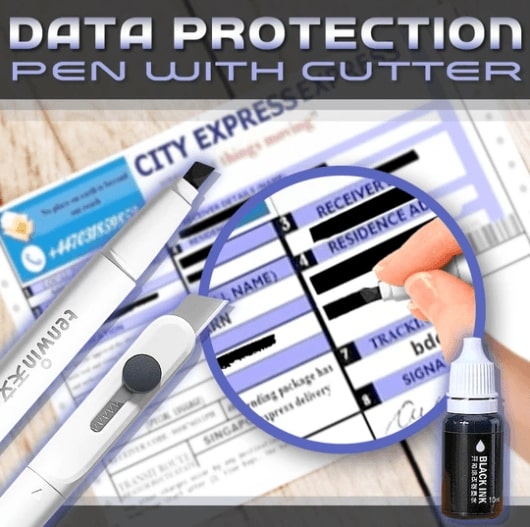 Data Protection Pen With Cutter