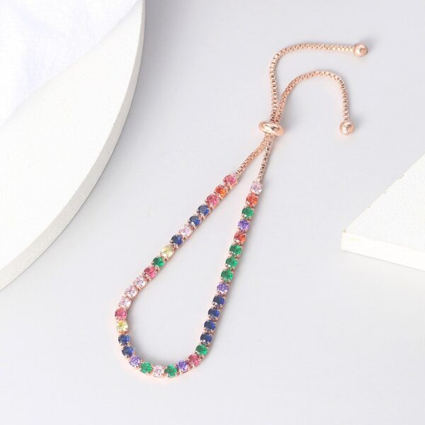 Delicate Rainbow Tourmaline Bracelet