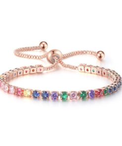 Delicate Rainbow Tourmaline Bracelet