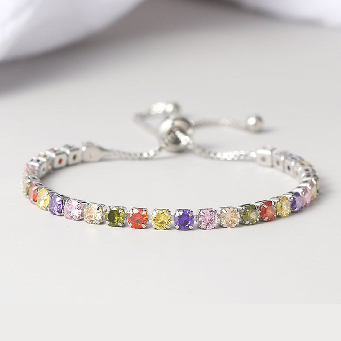 Rainbow Tourmaline Ionic Crystal Bracelet