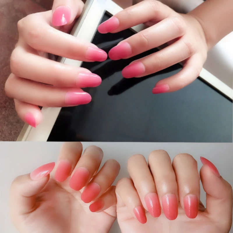 Yaiba Kamado Pink Nezuko Nails