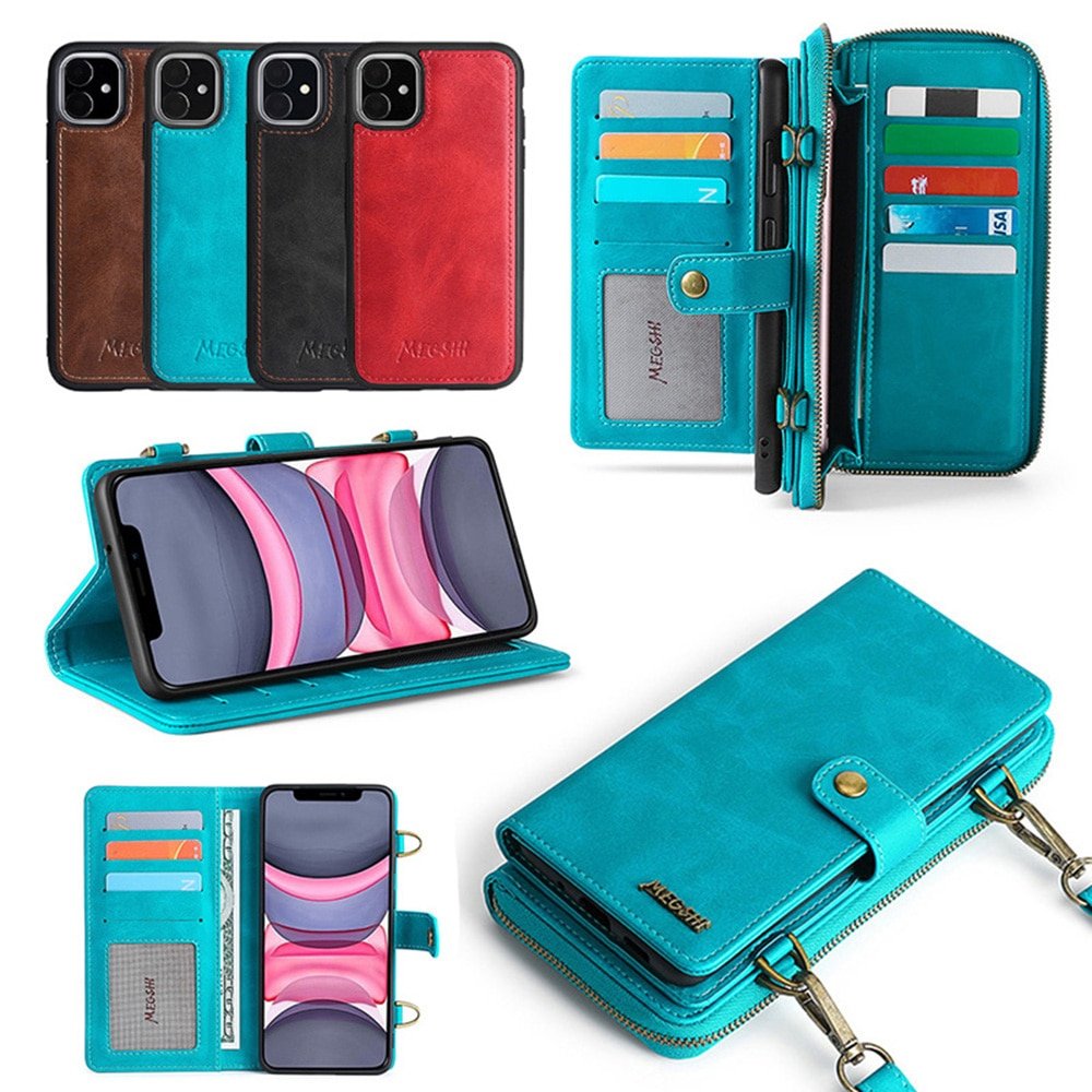 2 In 1 Detachable Leather Wallet Phone Case