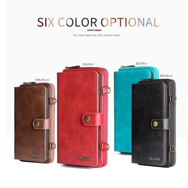 2 In 1 Detachable Leather Wallet Phone Case