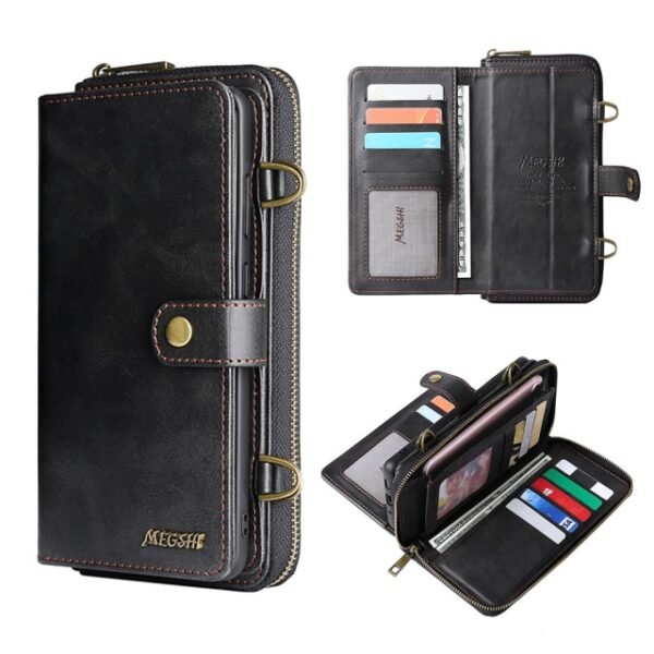 2 In 1 Detachable Leather Wallet Phone Case