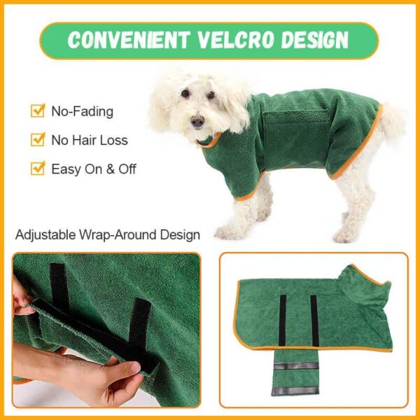 Super Absorbent Pet Bathrobe