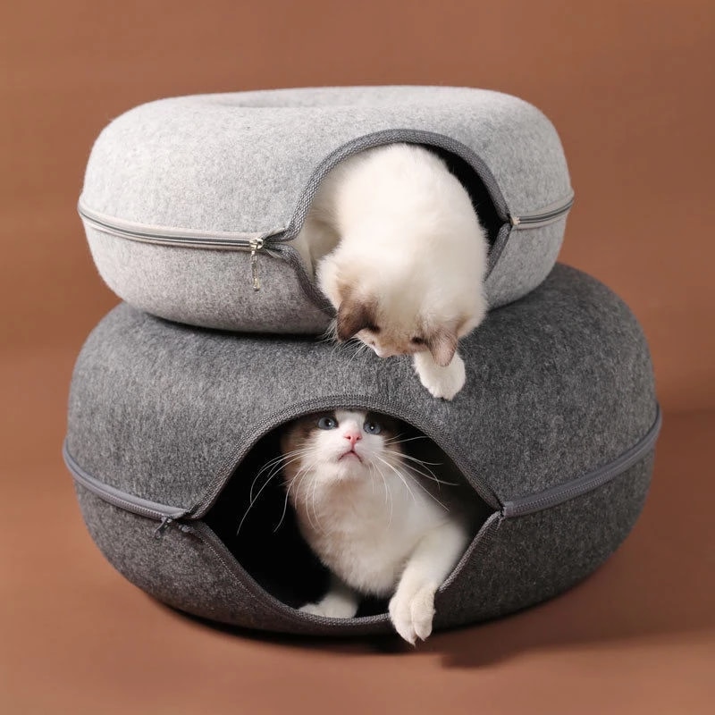 Hide-and-seek Cat Tunnel Bed