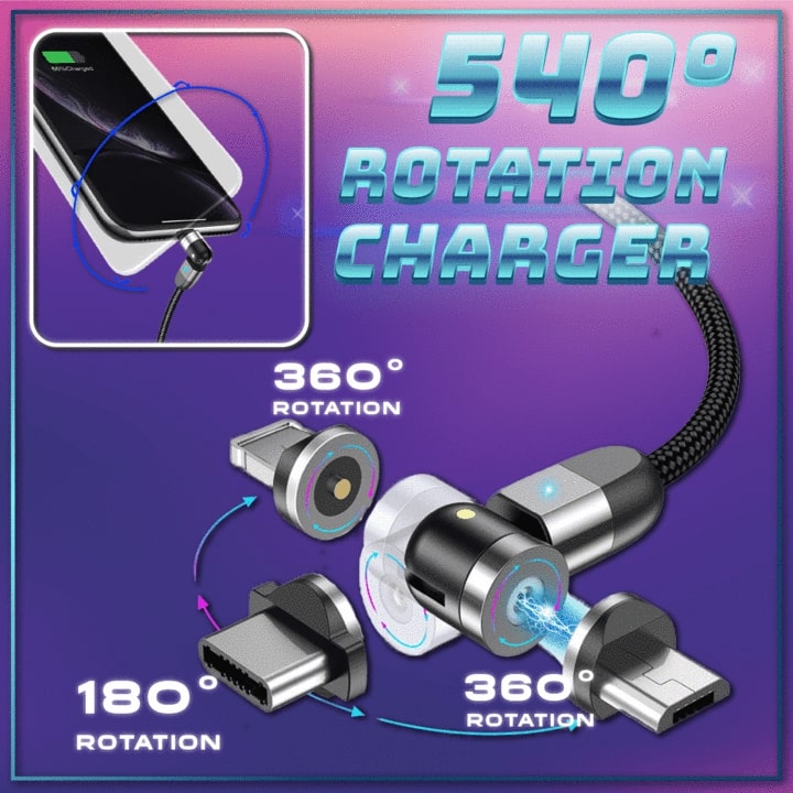 Double Rotation Magnetic Charger