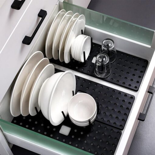 Drawer Retractable Tableware Rack