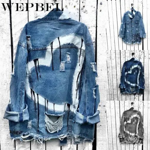 Dripping Heart Painted Jacket