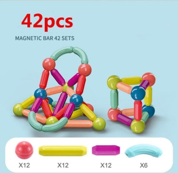 Educational Magnetic Sticks and Balls Set