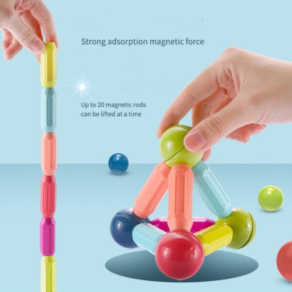 Educational Magnetic Sticks and Balls Set